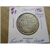 Image 1 : 1950 (DESIGN "0") CANADA SILVER HALF DOLLAR