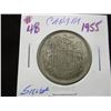 Image 1 : 1955 CANADA SILVER HALF DOLLAR