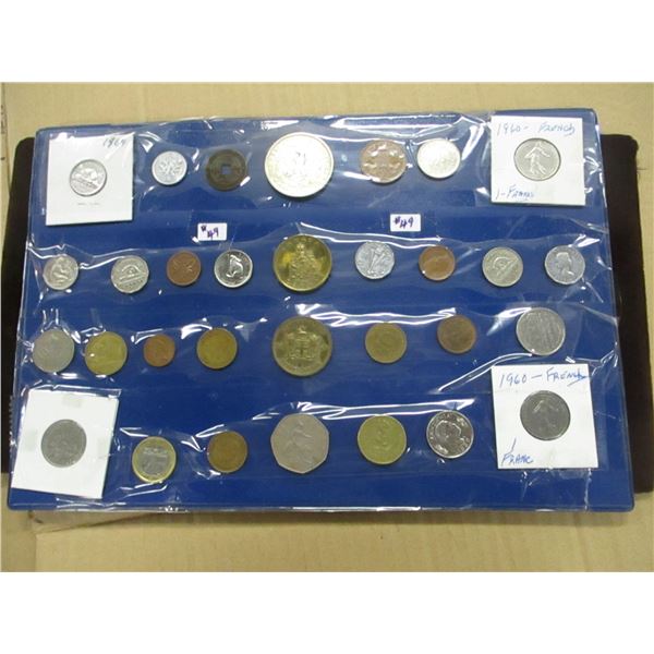 STOCK SHEET OF OVER 30 WORLD COLLECTIBLE COINS