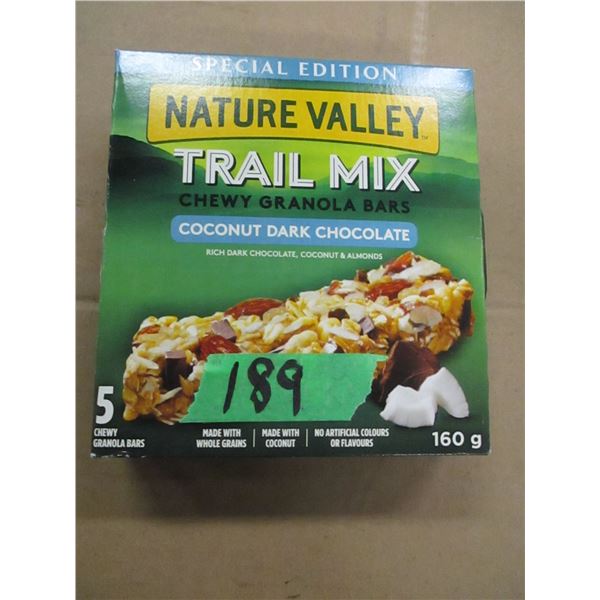 SHELF PULLS (AS IS) NATURE VALLEY TRAIL MIX BARS (5) BOX