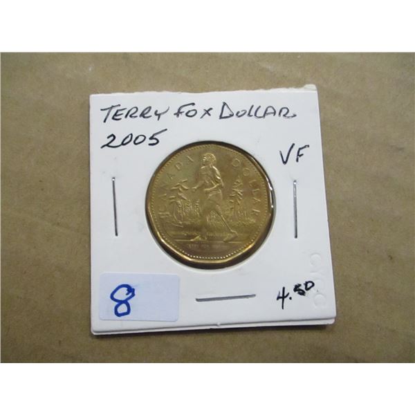 2005 TERRY FOX DOLLAR COIN