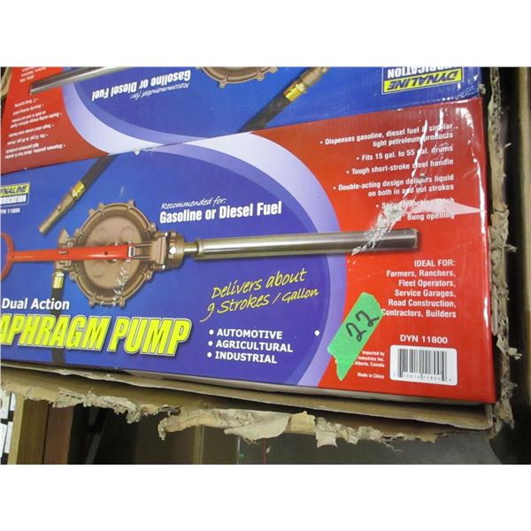 NEW:  DIESEL & GAS DIAPHRAM PUMP