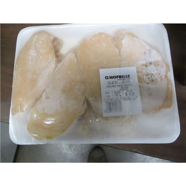 SHELF PULLS (AS IS):  SKINLESS BONELESS CHICKEN BREAST (APPROX. 1.122 KG)