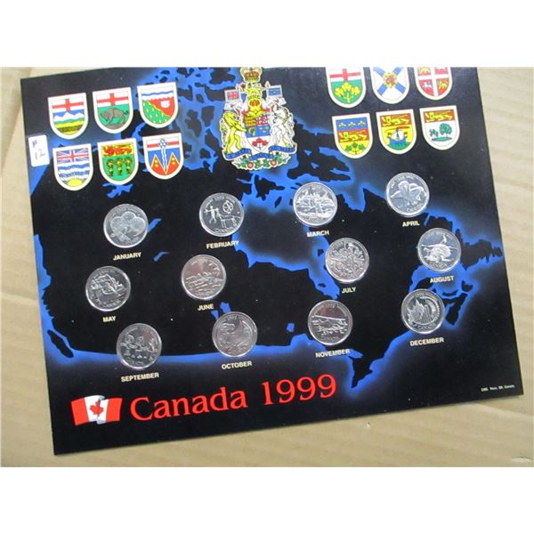 1999 CANADA MINT QUARTER SET