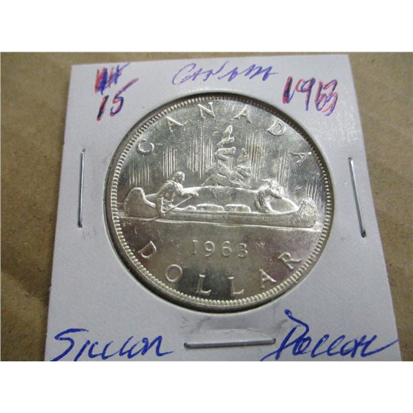 1963 CANADA SILVER DOLLAR