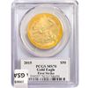Image 2 : 2015 $50 1oz Moy Signed PCGS MS70 1st Strike