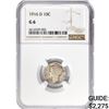Image 1 : 1916-D Mercury Silver Dime NGC G6