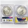 Image 2 : 1923 Peace $1, 1884-O Morgan $1 Set (2) MS