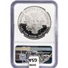 Image 2 : 1993-P American Silver Eagle NGC PF69 UC