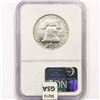 Image 2 : 1957 Franklin Half Dollar NGC PF65 CAMEO