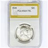 Image 1 : 1949 Franklin Half Dollar PGA MS64 FBL