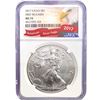 Image 1 : 2017 American 1oz Silver Eagle NGC MS70 1st Releas