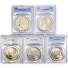 Image 1 : (5) 1922 Peace Silver Dollars PCGS MS64