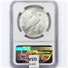 Image 2 : 1923-D Silver Peace Dollar NGC MS60