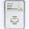 Image 1 : 1939-D Mercury Silver Dime NGC MS64 FB