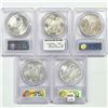 Image 2 : 1923 Set (5) Silver Peace Dollar PCGS MS64