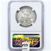Image 2 : 1937 Roanoke Half Dollar NGC MS65