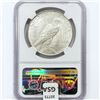 Image 2 : 1923-D Silver Peace Dollar NGC MS61