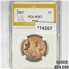 Image 1 : 1807 Large Cent PGA MS63 Detail