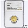 Image 1 : 1911 $2.50 Gold Quarter Eagle NGC MS61
