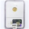 Image 2 : 1854 Rare Gold Dollar NGC MS62