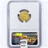 Image 2 : 1908 $2.50 Gold Quarter Eagle NGC MS61