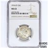 Image 1 : 1914-D Barber Quarter NGC MS63