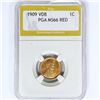 Image 1 : 1909 VDB Wheat Cent PGA MS66 RED