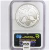 Image 2 : 2005 1.5oz Silver $100 Union Round NGC GEM PF