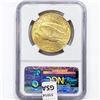 Image 2 : 1925 $20 Gold Double Eagle NGC MS61