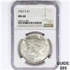 Image 1 : 1922-D Silver Peace Dollar NGC MS60