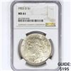 Image 1 : 1923-D Silver Peace Dollar NGC MS61