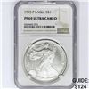 Image 1 : 1993-P American Silver Eagle NGC PF69 UC