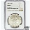 Image 1 : 1923-D Silver Peace Dollar NGC MS61