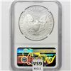 Image 2 : 1993 American 1oz Silver Eagle NGC PR69 UC