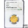 Image 1 : 1884M 1 Sov .24oz Australia Gold NGC MS61 Sheild