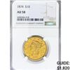 Image 1 : 1874 $10 Gold Eagle NGC AU58