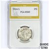 Image 1 : 1924-S Standing Liberty Quarter PGA MS60