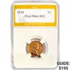 Image 1 : 1939 Wheat Cent PGA PR64 RED