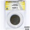 Image 1 : 1795 Large Cent ANACS POOR 1 Plain Edge