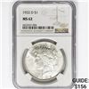 Image 1 : 1922-D Silver Peace Dollar NGC MS62