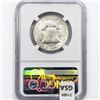 Image 2 : 1952-S Franklin Half Dollar NGC MS65