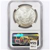 Image 2 : 1880-CC Morgan Silver Dollar NGC BU