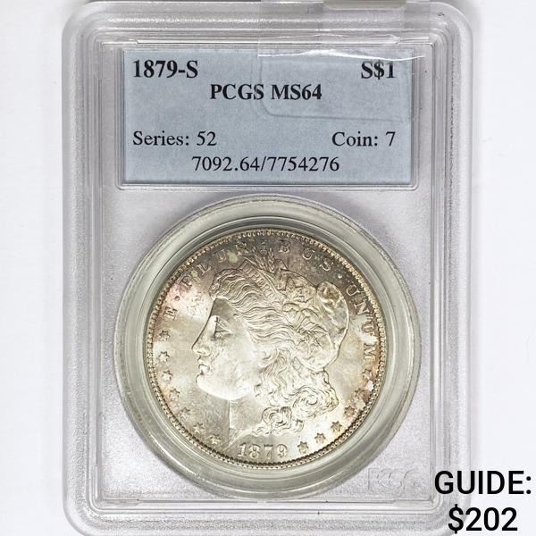 1879-S Morgan Silver Dollar PCGS MS64
