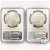 Image 2 : 1883 Set (2) Morgan Silver Dollar NGC MS62