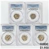 Image 1 : (5) 1938-D/S Buffalo Nickels PCGS MS66