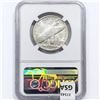 Image 2 : 1936 Bridgeport Half Dollar NGC MS63