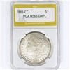 Image 1 : 1883-CC Morgan Silver Dollar PGA MS65 DMPL