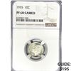 Image 1 : 1955 Roosevelt Dime NGC PF68 CAMEO