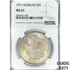 Image 1 : 1921 Morgan Silver Dollar NGC MS65